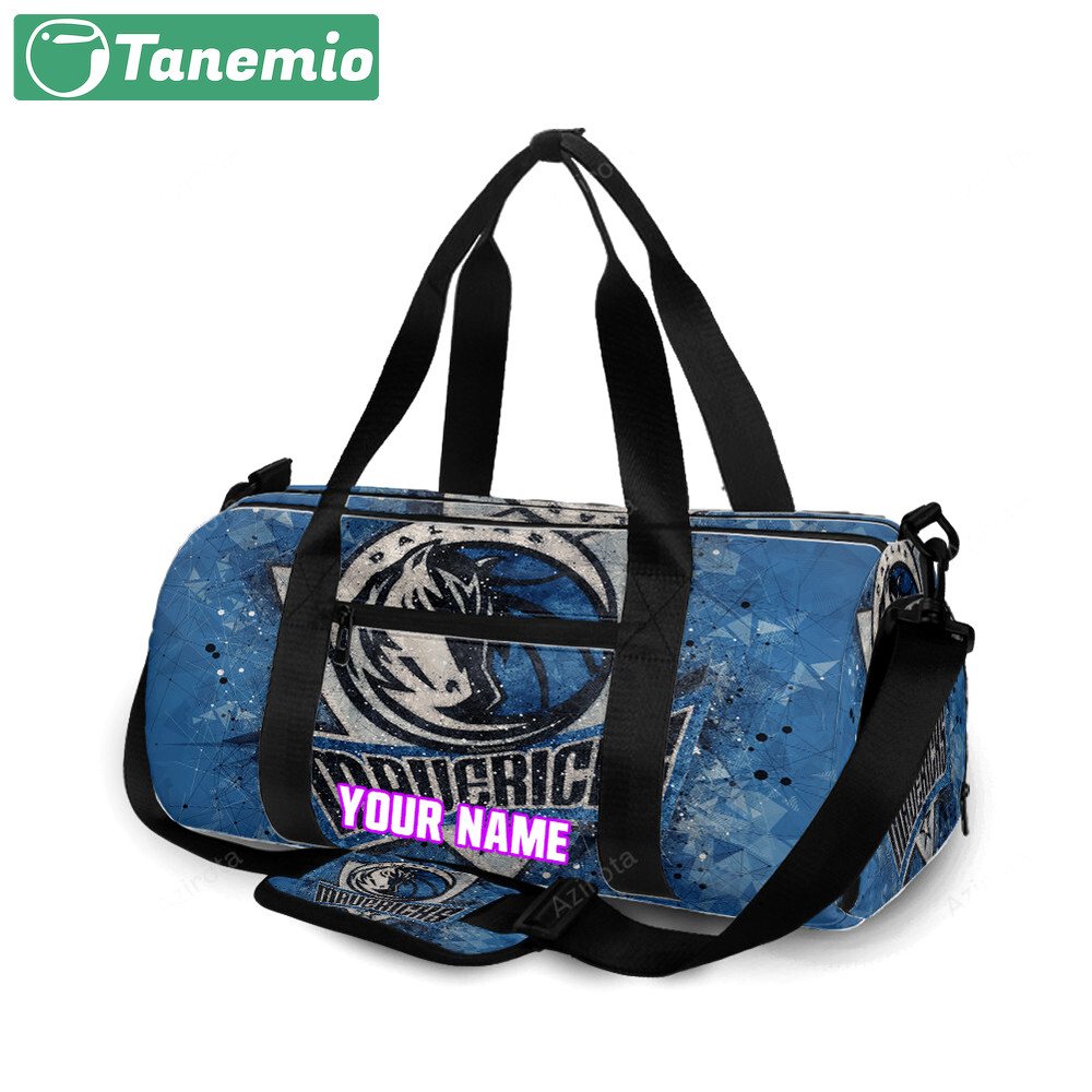 Dallas mavericks logo art 31 personalized name travel bag gym bag 566 Travel Bag