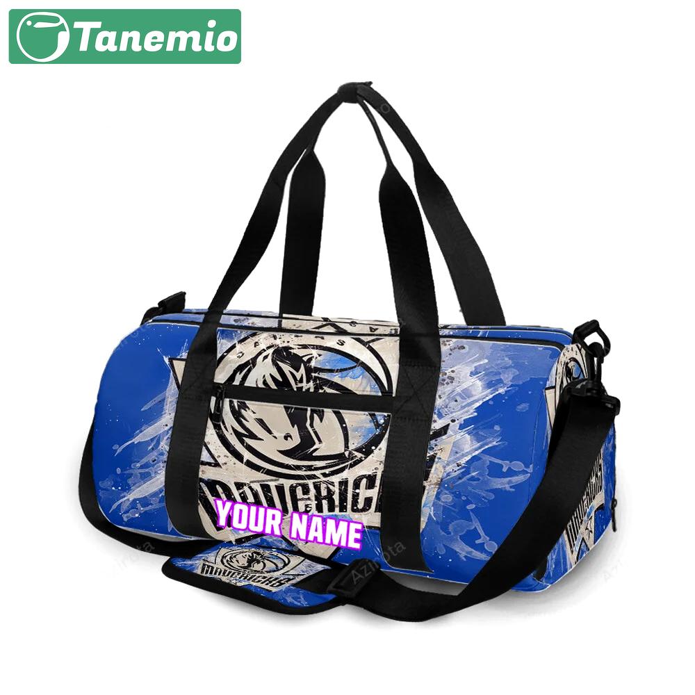 Dallas mavericks logo art 4 personalized name travel bag gym bag 2033 Travel Bag