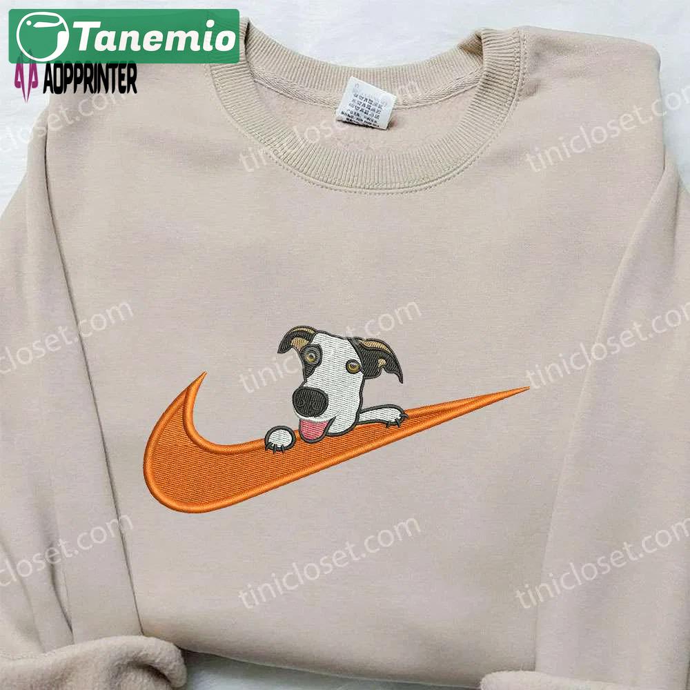 Dalmatian x nike embroidered shirt: unique animal design customizable nike tee Embroidered Shirt