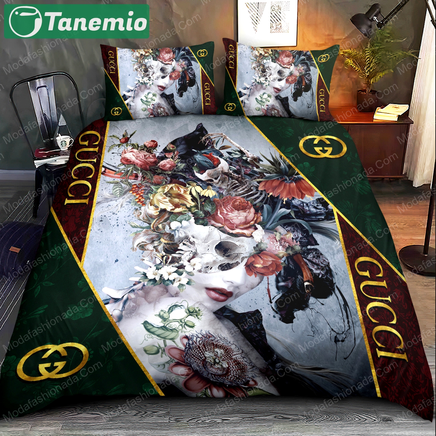 Dark queen gucci bedding sets model 28 home decoration Bedding Sets