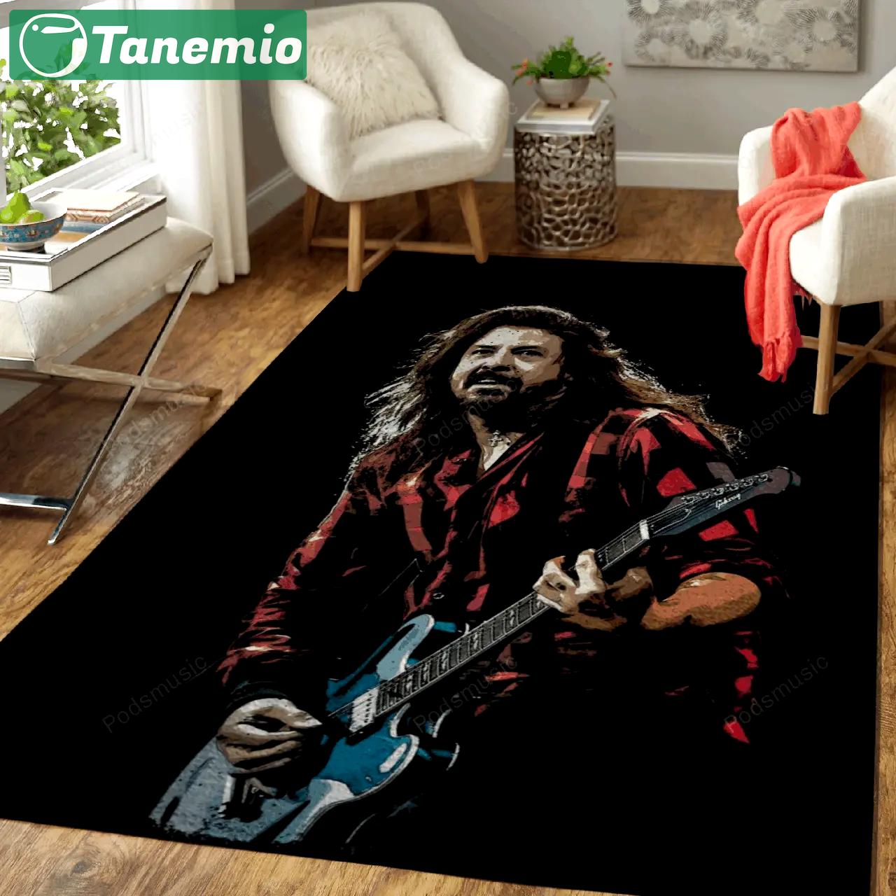 Dave grohl artworks music art for fans area rug living room carpet rug regtangle carpet floor decor home decor Rectangle Rug