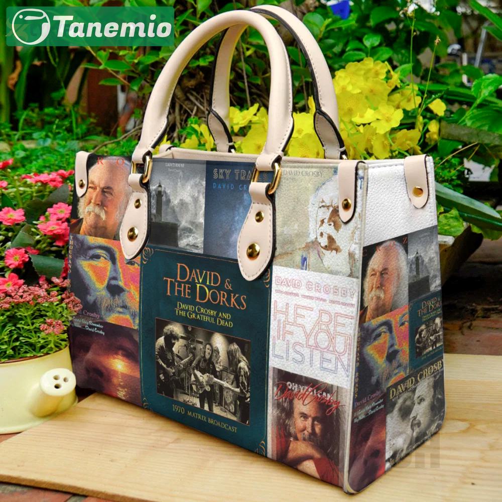 David crosby leather bag for women gift 1723 Women Leather Hand Bag