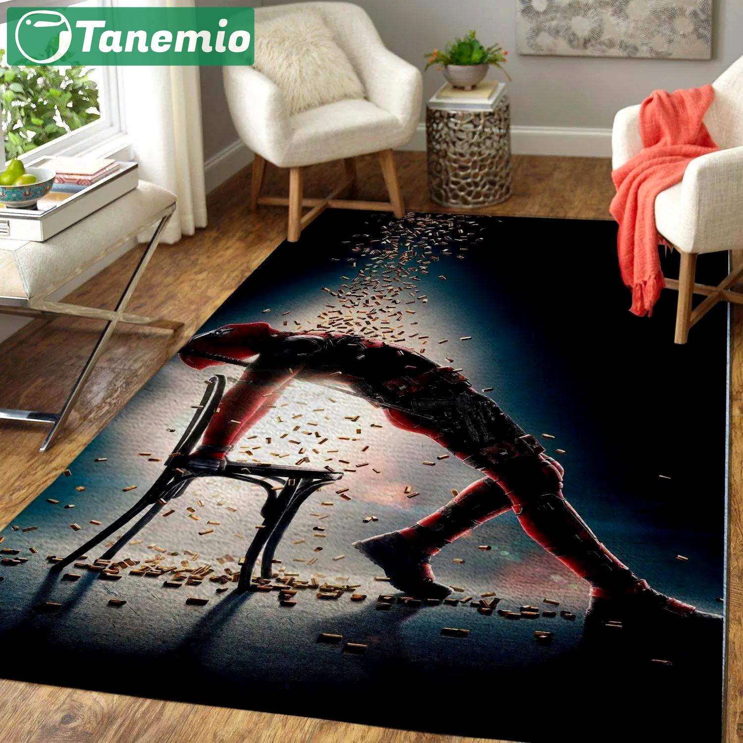 Deadpool funny marvel superheros area rugs marvel movies living room carpet Rectangle Rug