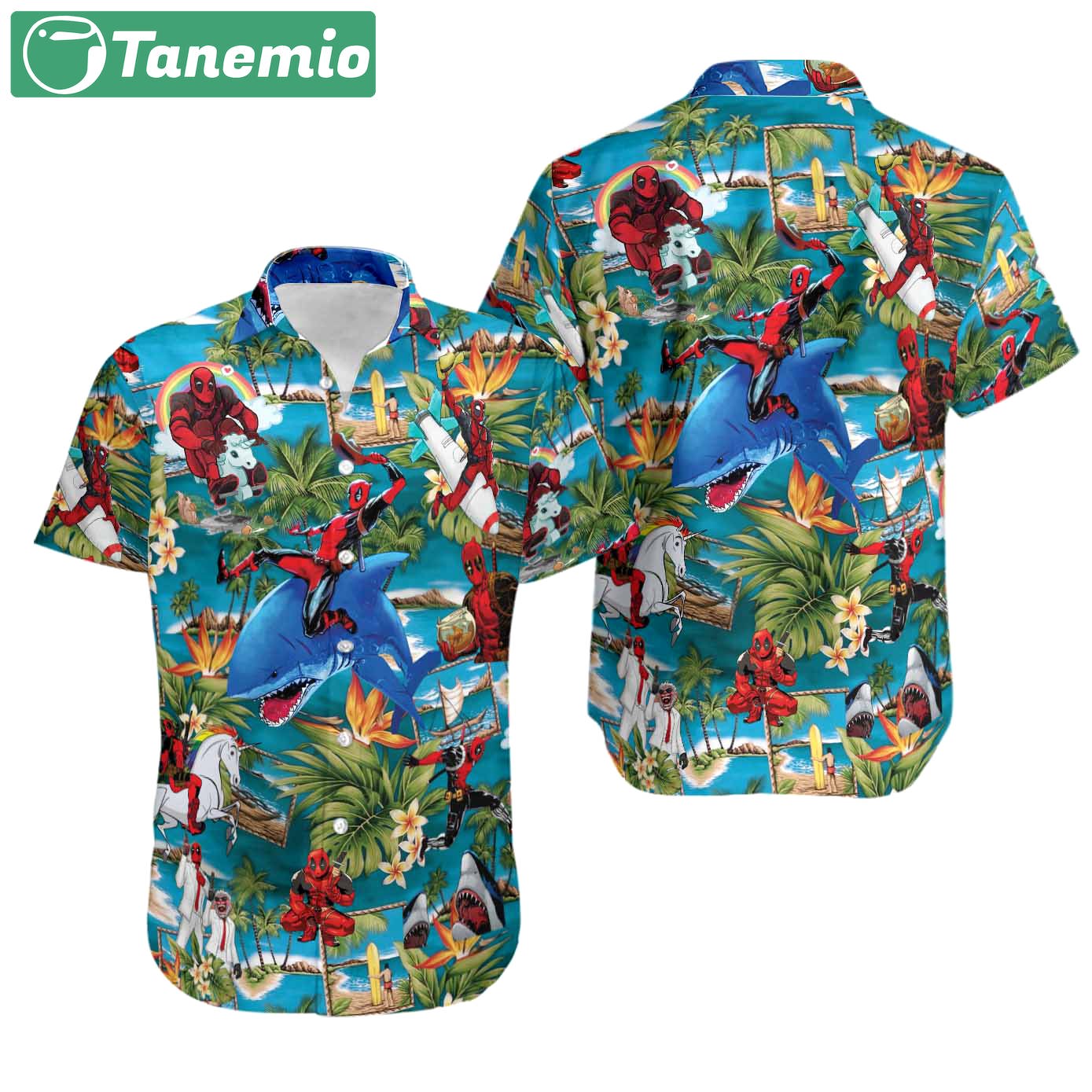 Deadpool hawaiian shirt 1 Hawaii Shirt Shorts & Flip Flops