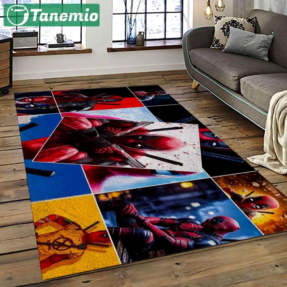 Deadpool marvel movie retangle carpet area rug home decor best gift for fan and friends dp13 Rectangle Rug