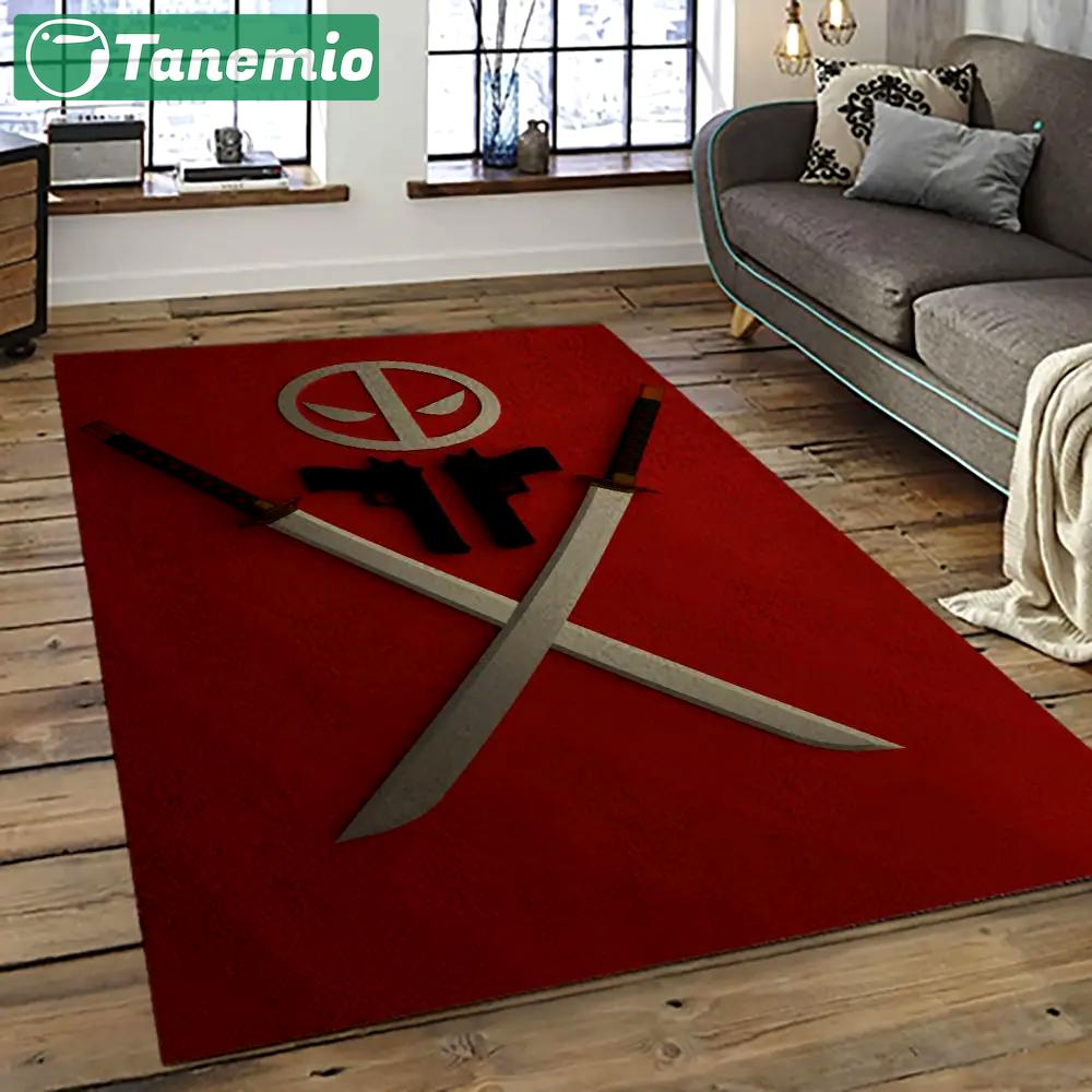 Deadpool marvel movie retangle carpet area rug home decor best gift for fan and friends dp35 Rectangle Rug