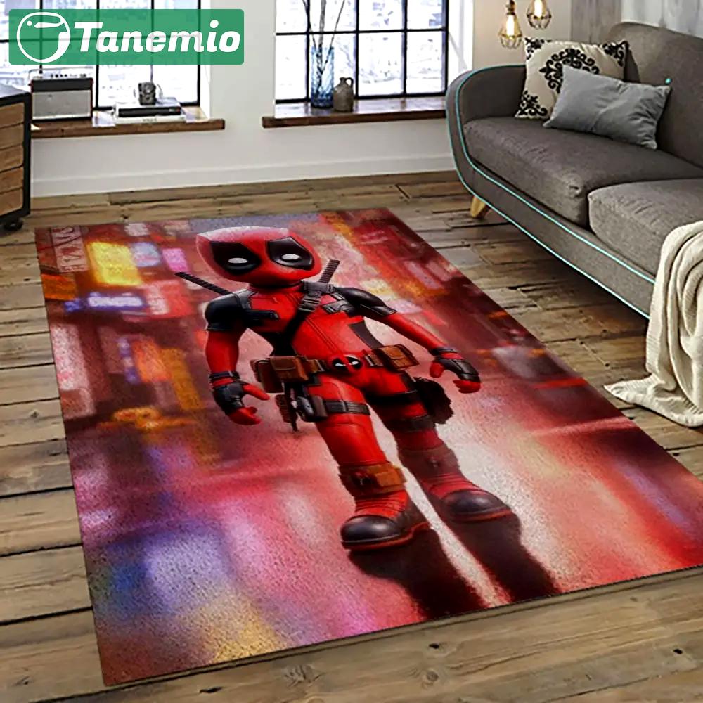 Deadpool marvel movie retangle carpet area rug home decor best gift for fan and friends dp38 Rectangle Rug