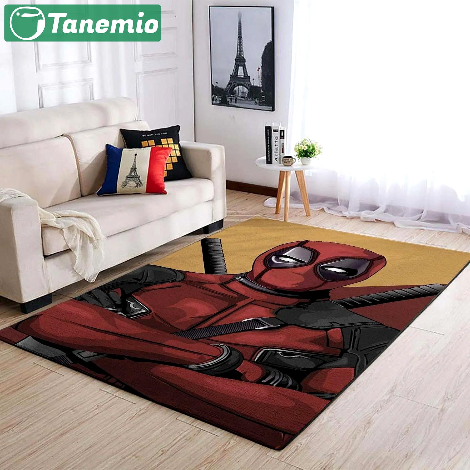 Deadpool marvel superheros area rugs marvel movies living room rug dp91204 Rectangle Rug