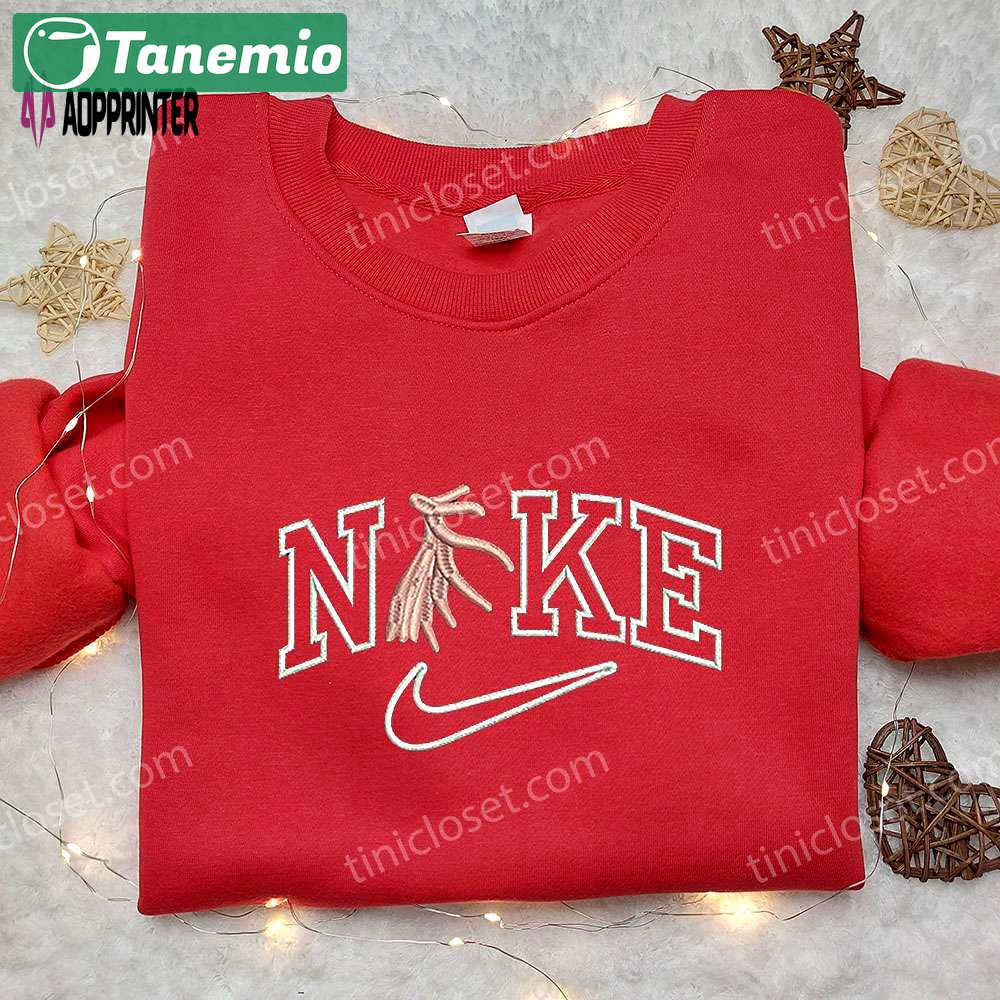 Decapodiformes x nike embroidered sweatshirt: animal-inspired nike shirt Embroidered Shirt