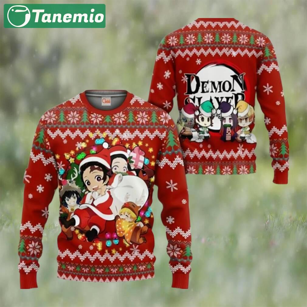 Demon slayer ugly christmas sweater kimetsu no yaiba xmas gift Christmas Ugly Sweater