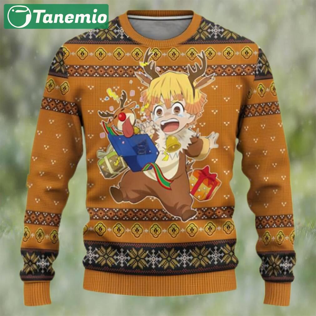 Demon slayer zenitsu chibi ugly christmas sweater Christmas Ugly Sweater