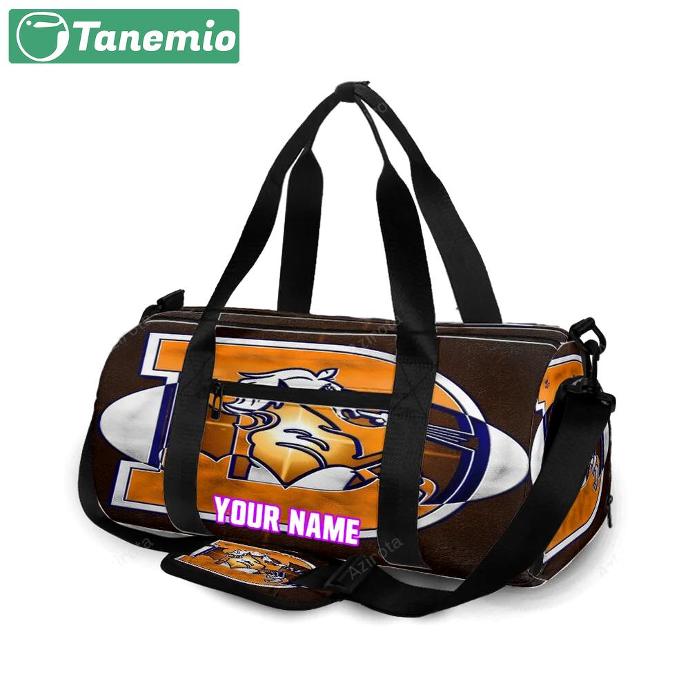 Denver broncos emblem v10 personalized name travel bag gym bag 1531 Travel Bag