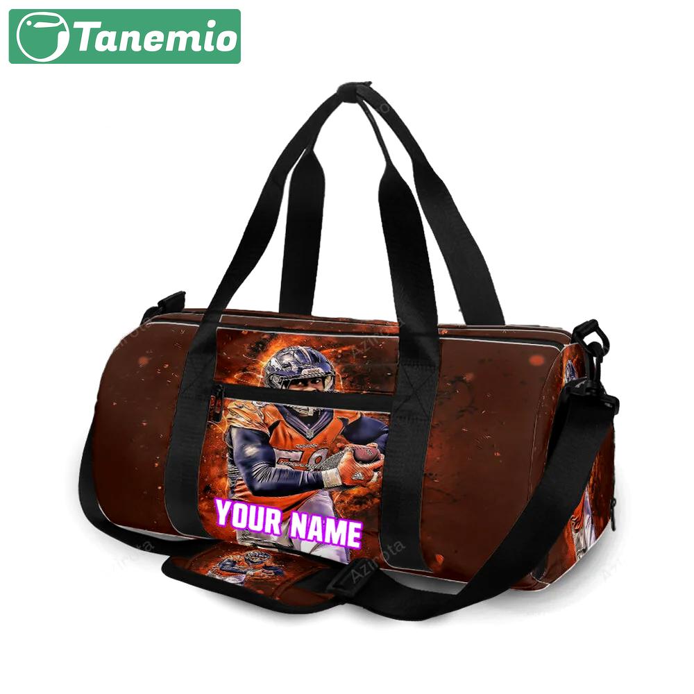 Denver broncos von miller v60 personalized name travel bag gym bag 1037 Travel Bag