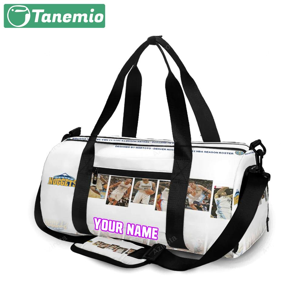 Denver nuggets all players2 personalized name travel bag gym bag 881 Travel Bag