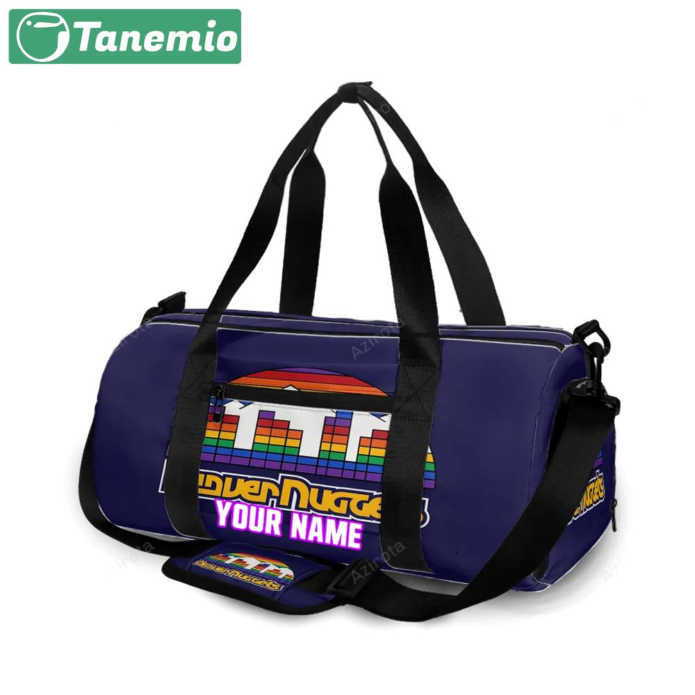 Denver nuggets fullcolor purple personalized name travel bag gym bag 138 Travel Bag