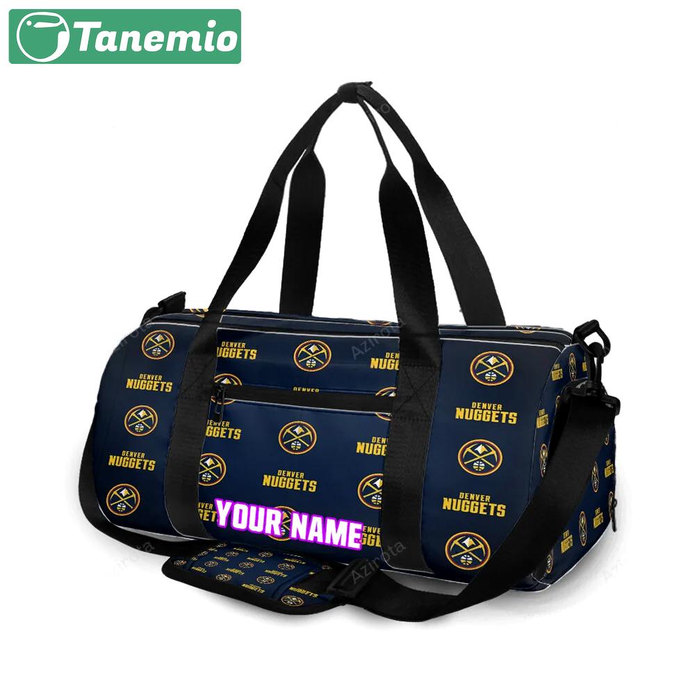 Denver nuggets4 personalized name travel bag gym bag 167 Travel Bag