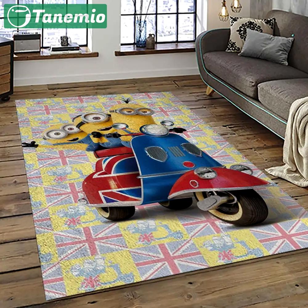 Despicable me film movie minion characters area rug home decor halloween gift best present for friends dmm5 Rectangle Rug
