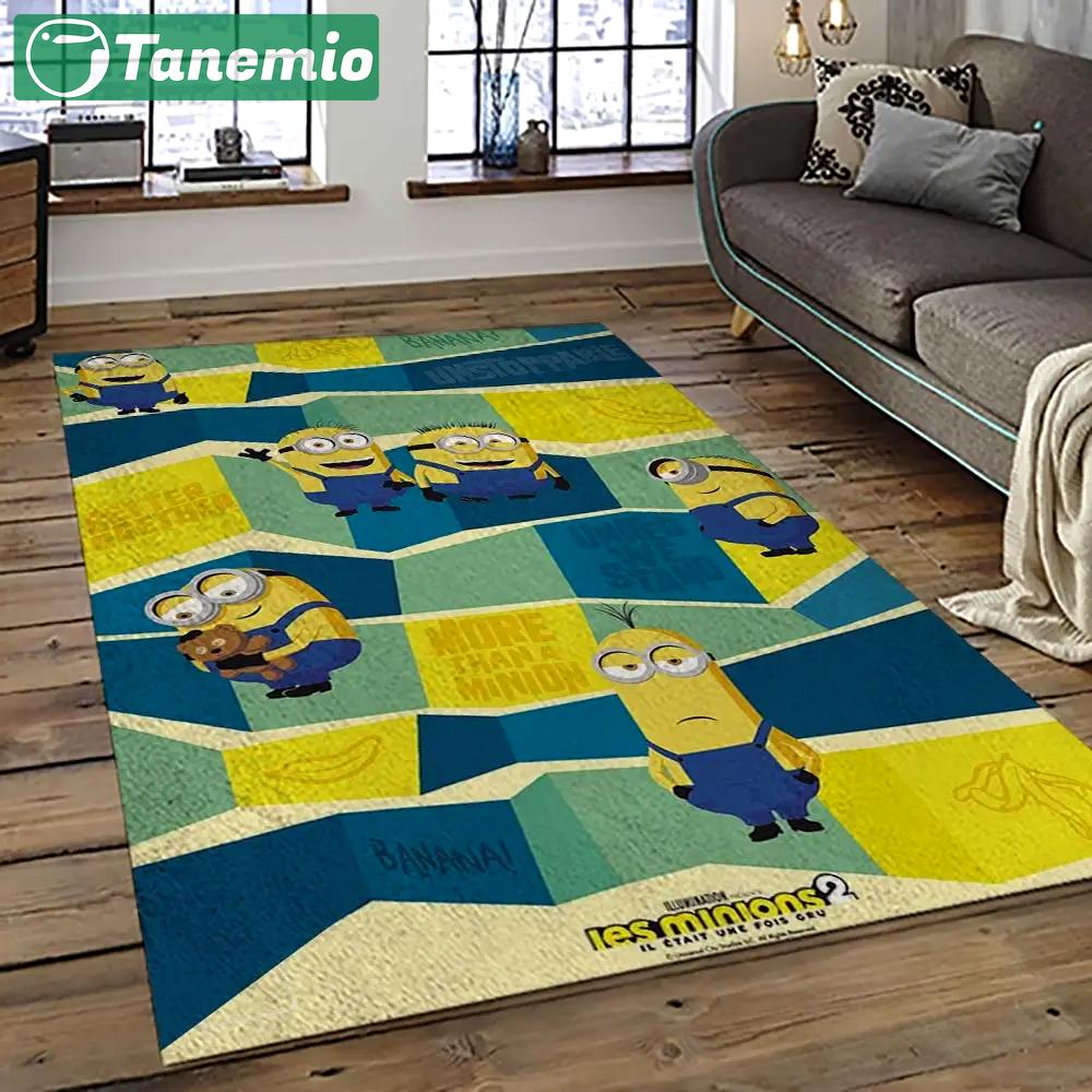 Despicable me film movie minion characters area rug home decor halloween gift best present for friends dmm66 Rectangle Rug