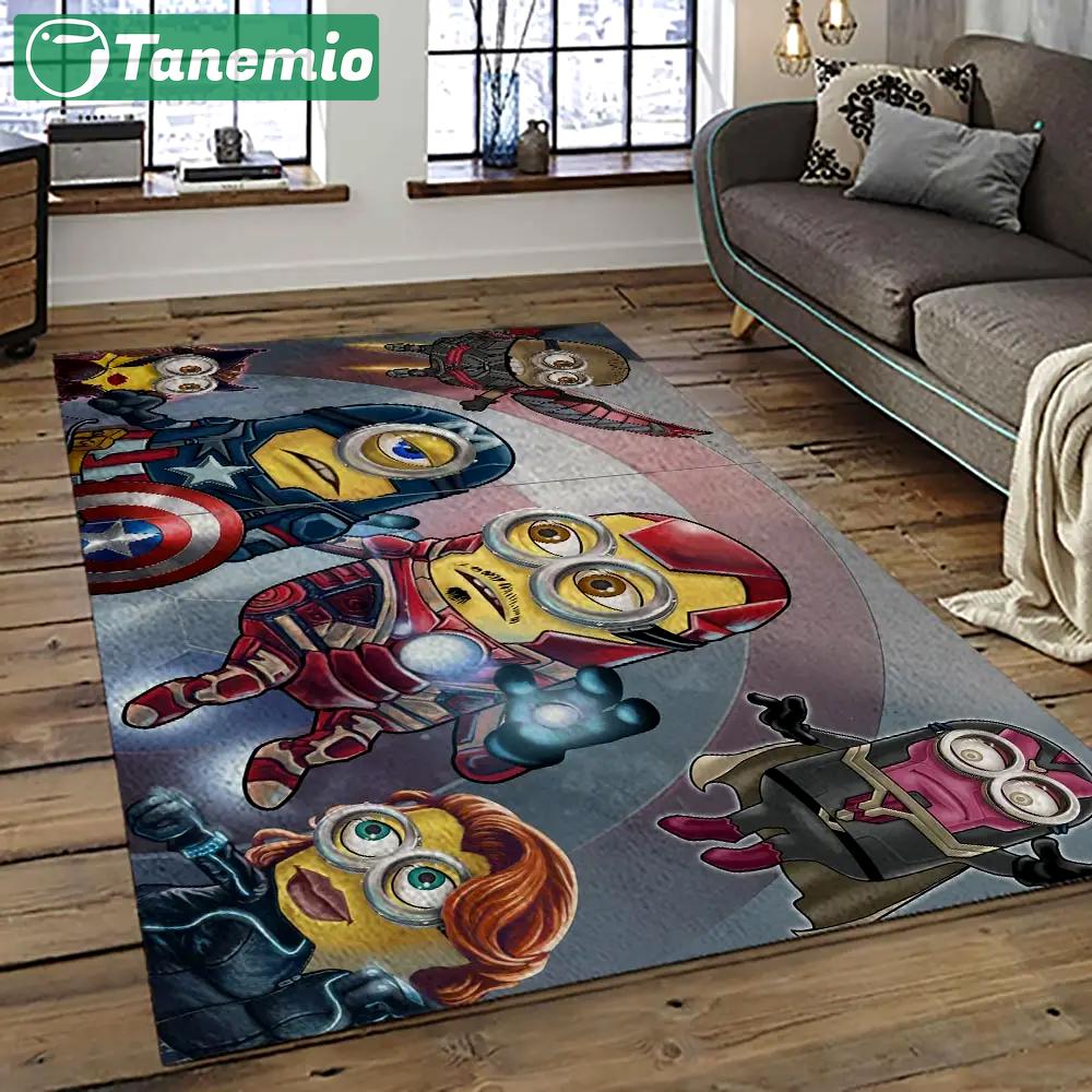 Despicable me film movie minion characters area rug home decor halloween gift best present for friends dmm73 Rectangle Rug