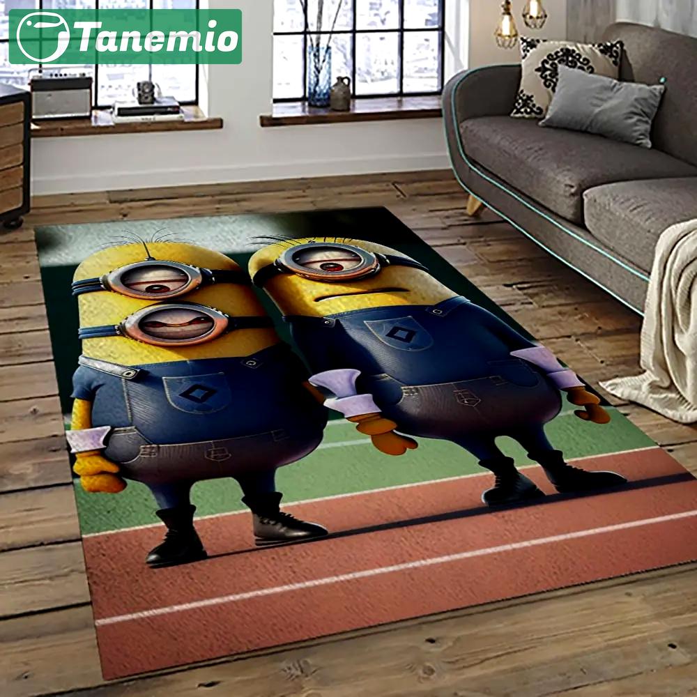 Despicable me film movie minion characters area rug home decor halloween gift best present for friends dmm76 Rectangle Rug