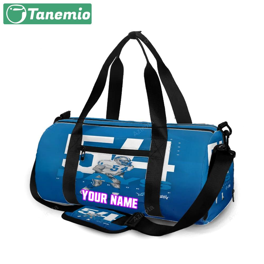 Detroit lions 54 days until kickoff personalized name travel bag gym bag 1622 Travel Bag