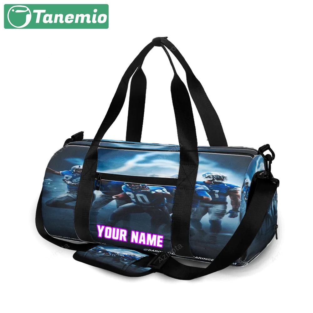 Detroit lions team v3 personalized name travel bag gym bag 1125 Travel Bag