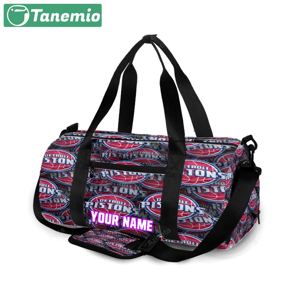Detroit pistons3 personalized name travel bag gym bag 1126 Travel Bag
