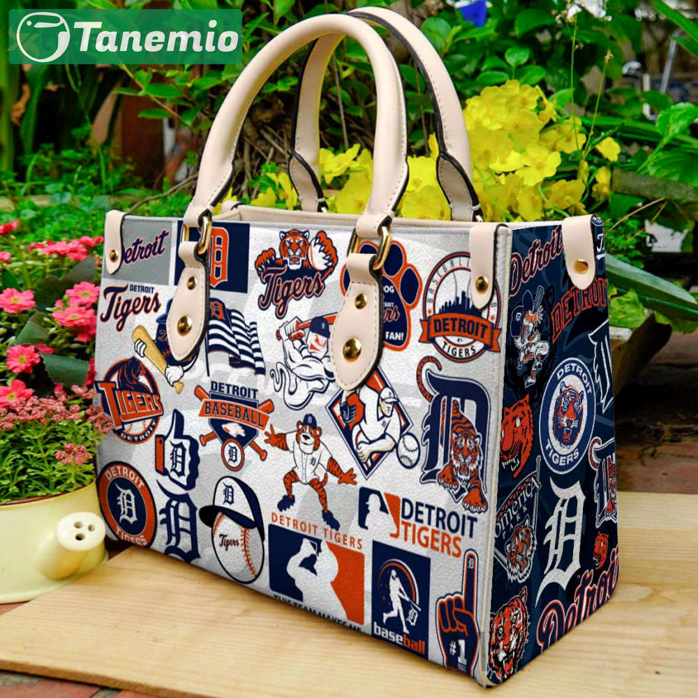 Detroit tigers 1 leather handbag for women gift 2515 Women Leather Hand Bag