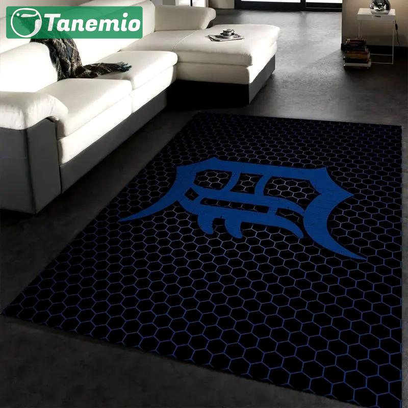 Detroit tigers mlb 2 area rug living room and bed room rug rug regtangle carpet floor Rectangle Rug