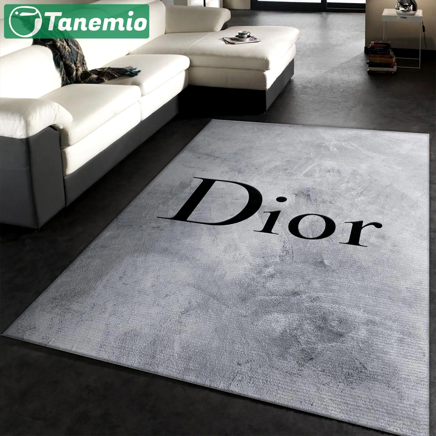 Dior logo type 115. Upgrade Your Living Room with Luxury Home Decor: Area Carpets, Floor Decor, Door Mats, and Hot Gift Items with style a High-End Fashion Brand Rectangle Rug
