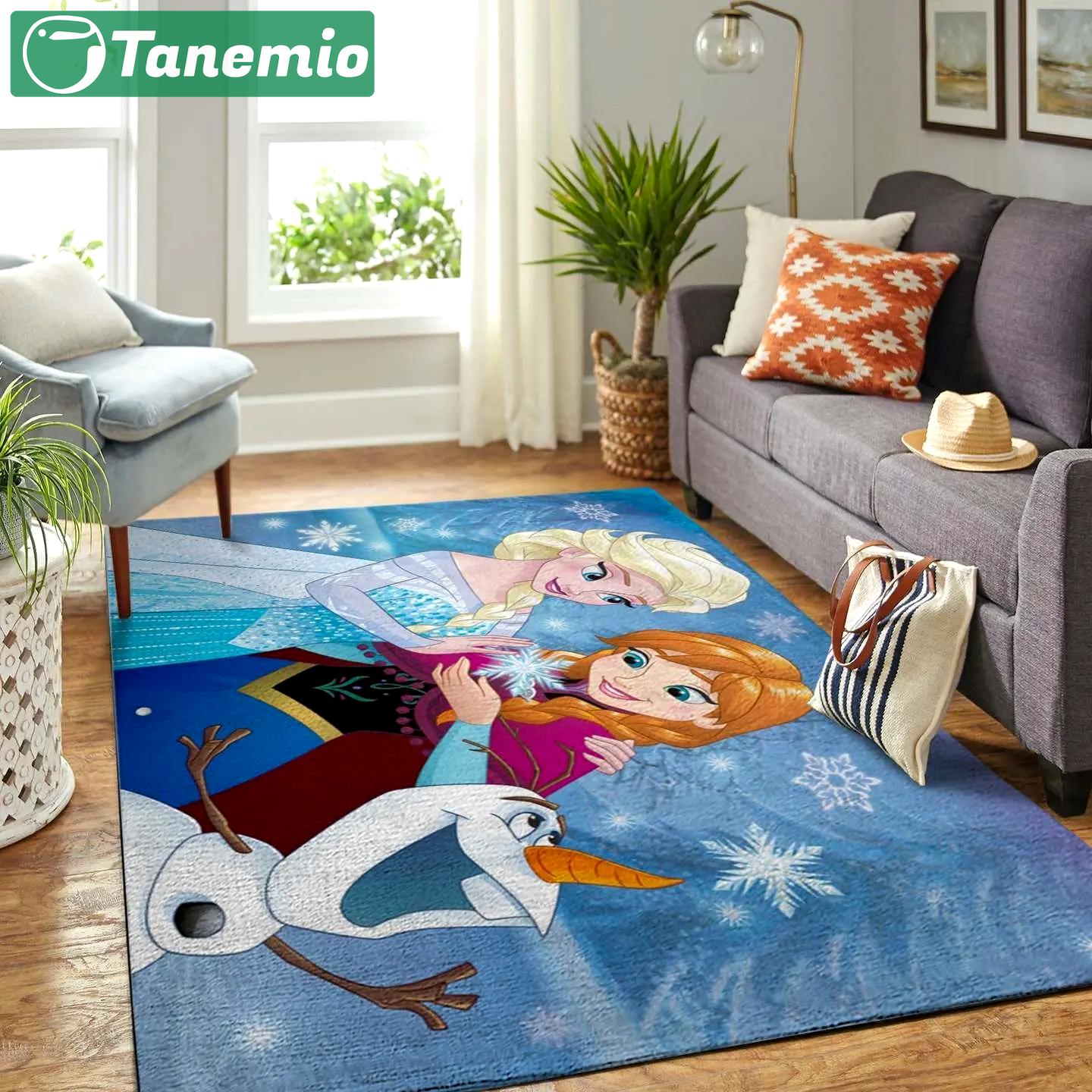 Disney frozen rug living room rug home decor room carpet floor home decor Rectangle Rug