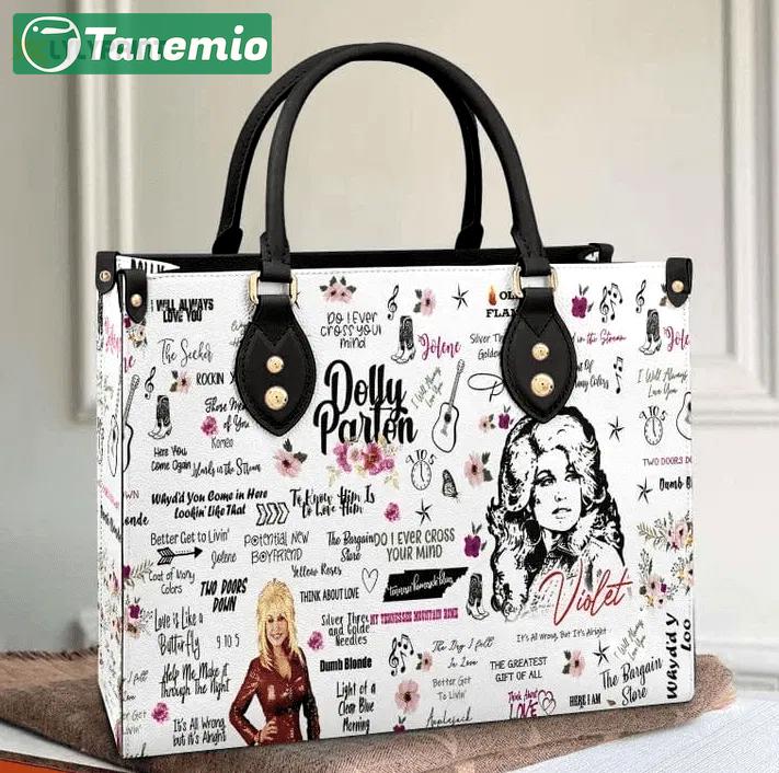 Dolly parton leather handbag 3055 Women Leather Hand Bag