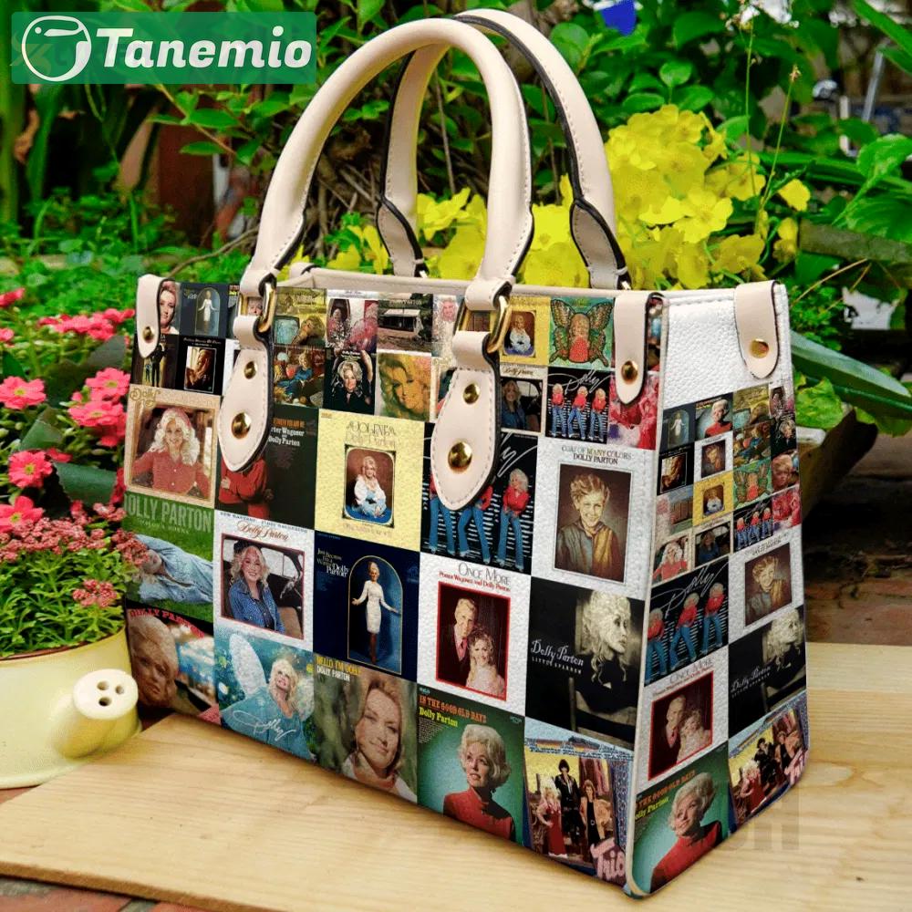 Dolly parton leather handbag: perfect women s day gift with ch design 3155 Women Leather Hand Bag