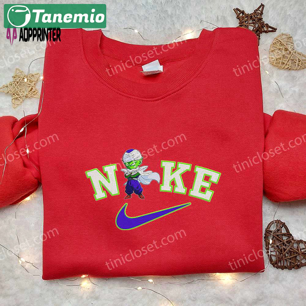 Dragon ball embroidered shirt nike inspired hoodie – piccolo x nike collection Embroidered Shirt