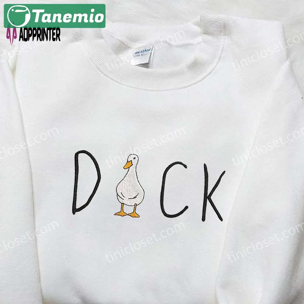 Duck animal & funny embroidered shirt – quirky & stylish designs! Embroidered Shirt
