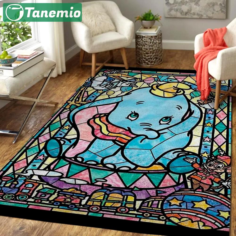 Dumbo area rug cute disney rugs rug regtangle carpet floor decor home decor Rectangle Rug