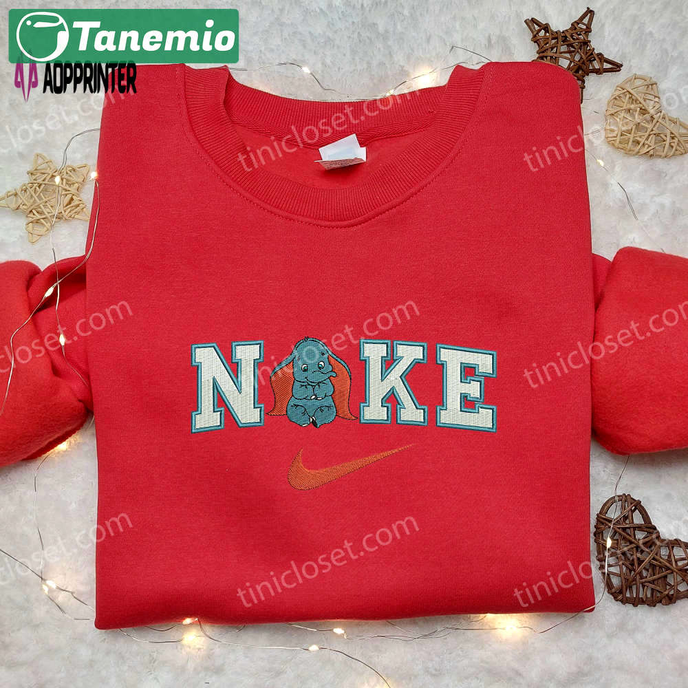 Dumbo x nike embroidered shirt: custom stylish & unique nike embroidery Embroidered Shirt