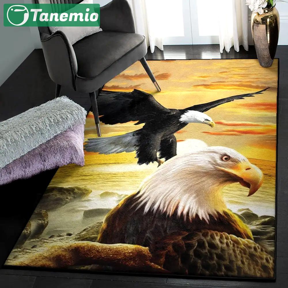 Eagle patriotic carpets for living room, eagles rug Rectangle Rug