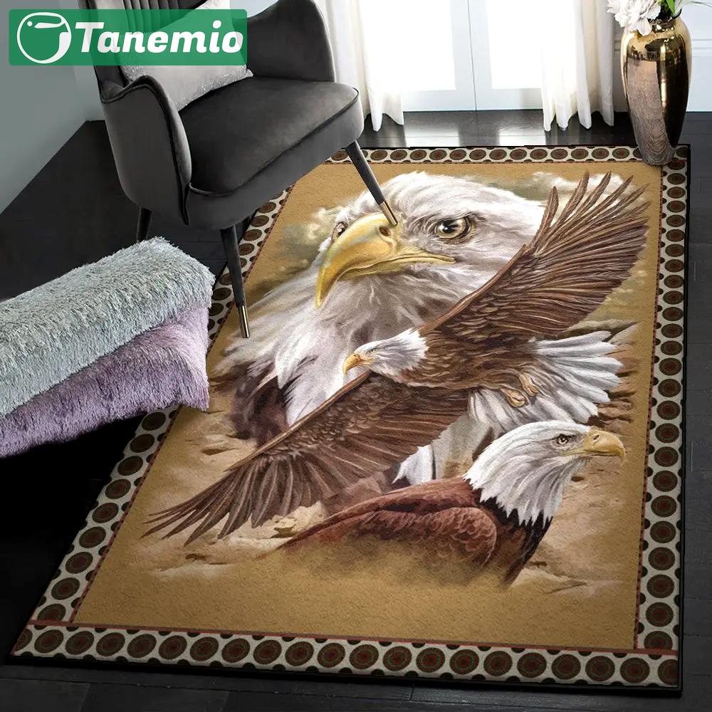 Eagle patriotic washable rugs, eagle rug Rectangle Rug