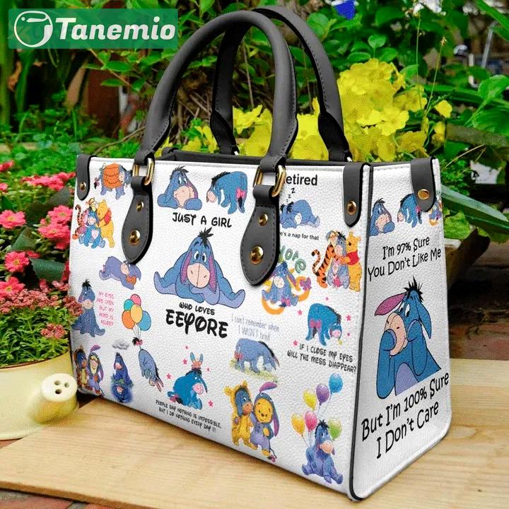 Eeyore winnie the pooh lover 1 leather hand bag gift for women’s day – perfect women s day gift 258 Women Leather Hand Bag