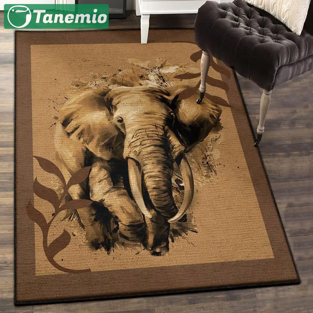 Elephant area rugs, elephant the world gs cl rug Rectangle Rug
