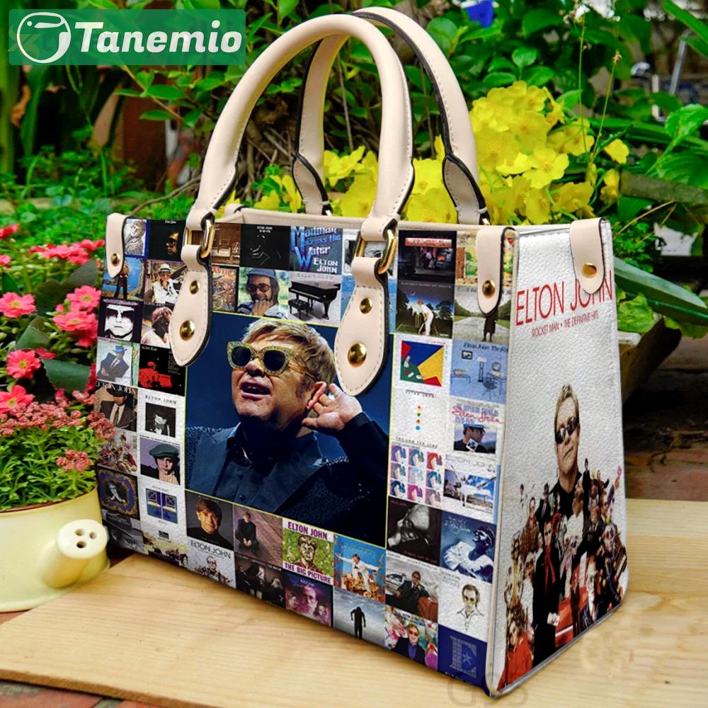 Elton john leather bag for women gift 2152 Women Leather Hand Bag