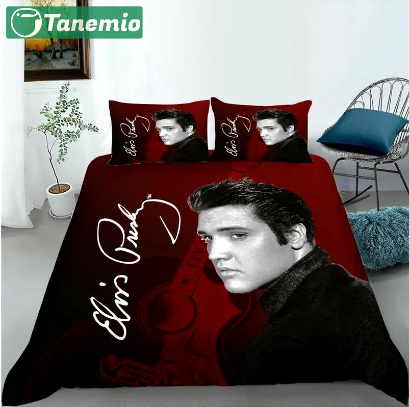 Elvis presley king of rock full    Bedding Sets covers bedclothes sheets duvet bedroom idea home decor bedspread blankets bed linen