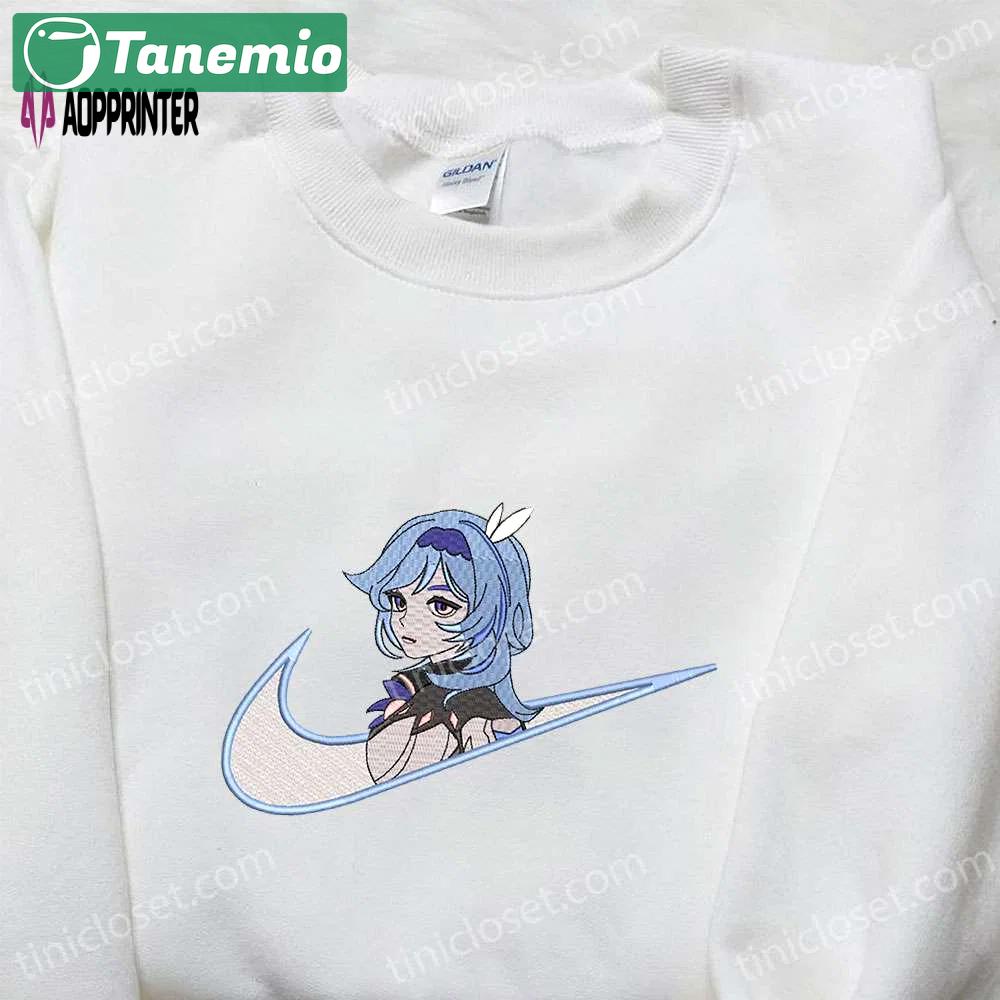 Eula x nike swoosh game & genshin impact embroidered shirts nike inspired designs Embroidered Shirt