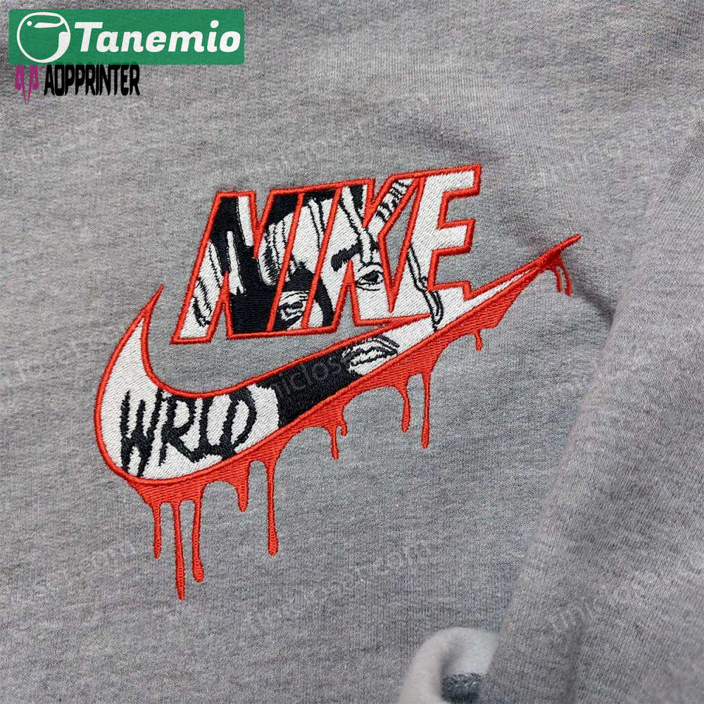Exclusive juice wrld nike sweatshirt logo hoodie & celebrity shirt – embroidered collection Embroidered Shirt