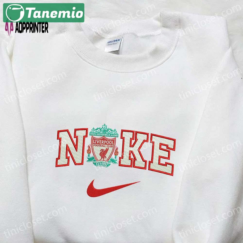 Exclusive liverpool x nike embroidered shirt – authentic football club inspired apparel Embroidered Shirt