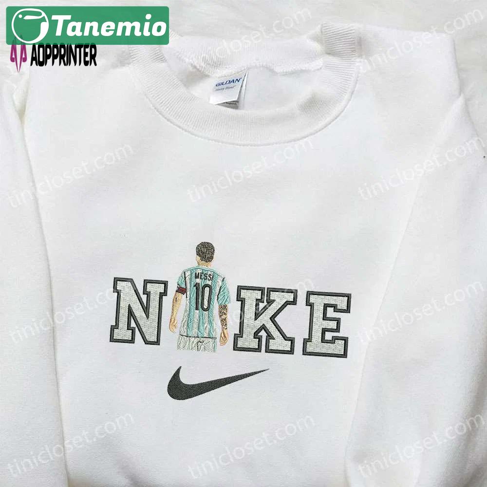 Exclusive messi x nike embroidered hoodie & celebrity shirt: nike inspired apparel Embroidered Shirt
