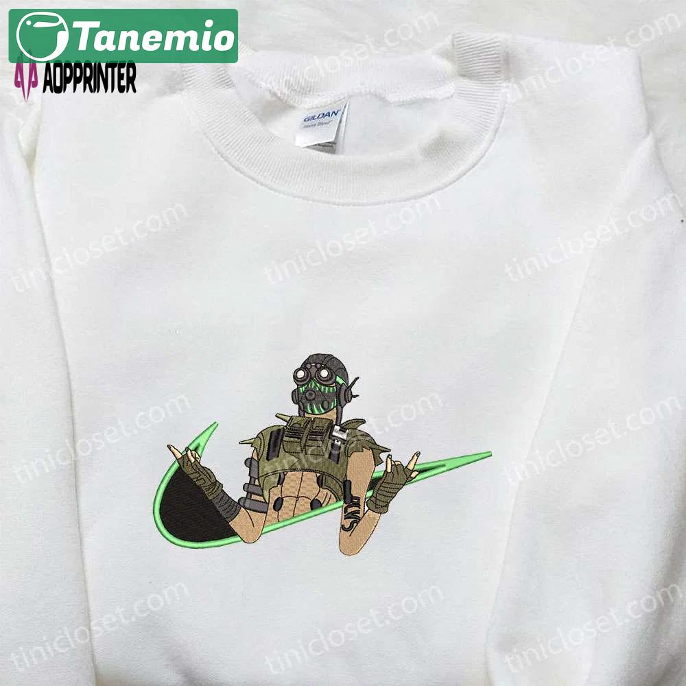 Exclusive swoosh x octane hoodie apex legends & nike inspired embroidered shirt Embroidered Shirt