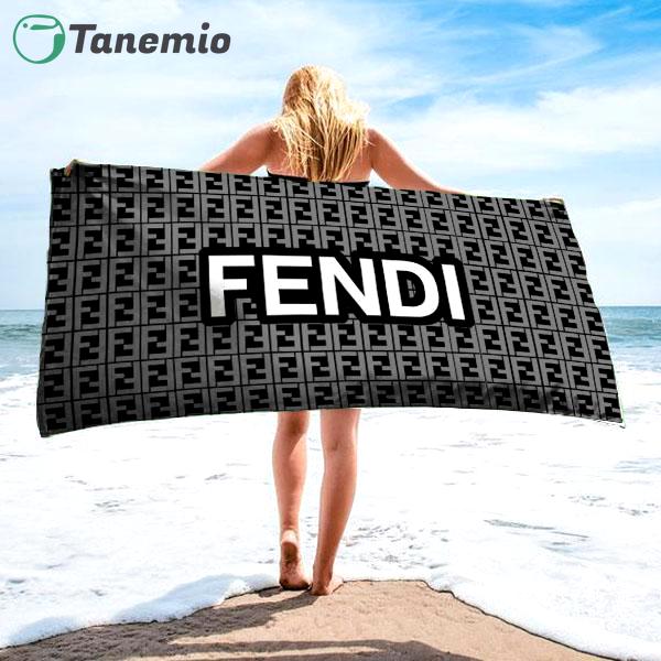Fendi soft cotton bath large beach towel hot 2023 item fashion Beach Towel