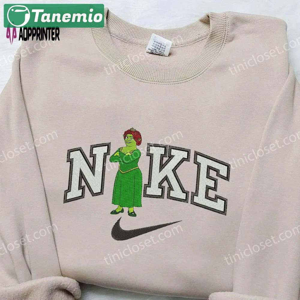 Fiona x nike embroidered shirt: shrek & custom designs unique nike apparel Embroidered Shirt